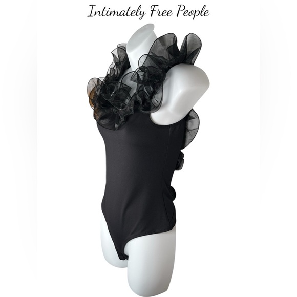 Free People | Intimately | Haute Wired Black Bodysuit - Picture 4 of 10